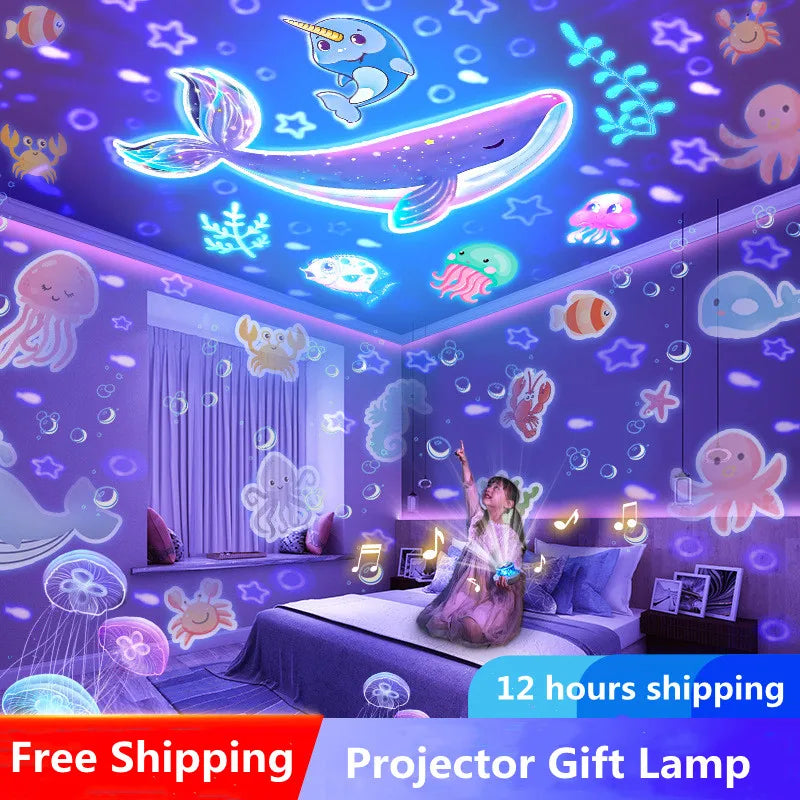 Night Sky Projector for Kids with Ocean Animals and Stars – A Magical Gift for Enchanting Nights 🌊✨